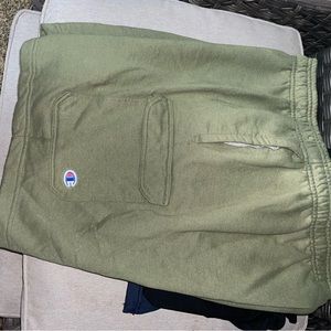 Xl champion green cargo fleece shorts